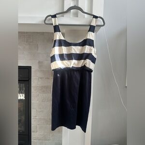 Alice + Olivia Silk Striped Pencil Skirt Tank Dress| size 2